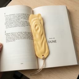 Arrakis Sands Bookmark | Dune-Inspired Ripple Texture | Premium STL & OBJ 3d model