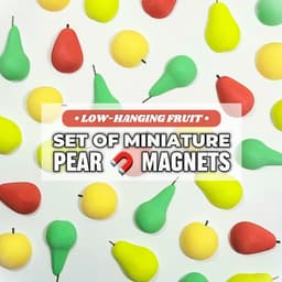 Mini Pears Decorative Magnet Set :: The 'Low-Hanging Fruit' Collection 3d model