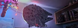 Lego 75192 UCS Millennium Falcon Vertical Stand Wall Mount 3d model