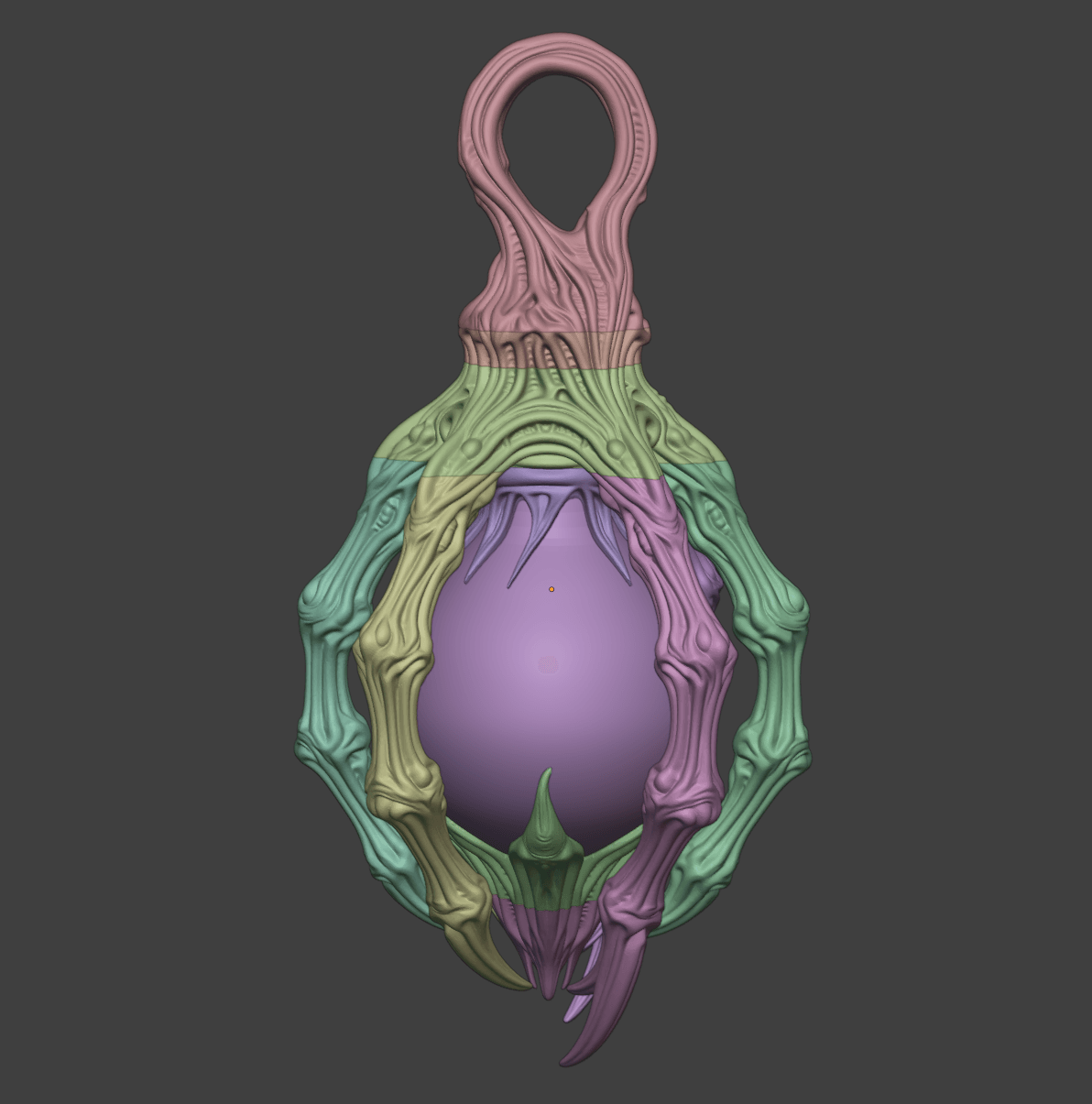 Hangable Gothic Claw Lantern for LED Tealight 3d model