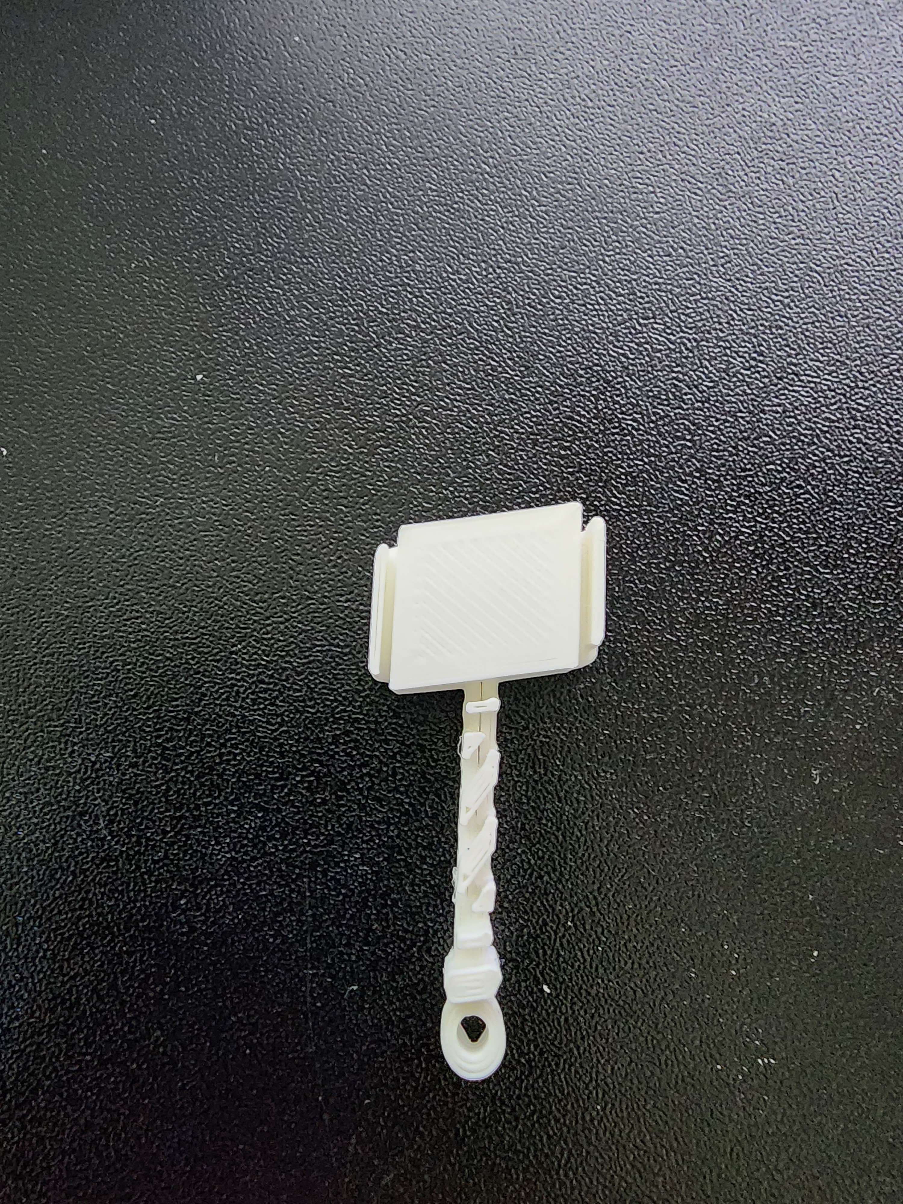 thor hammer key chain .stl 3d model