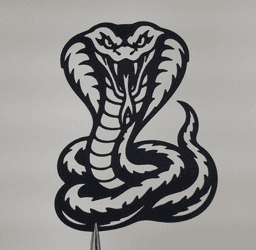 Cobra Snake 2D Wall Art.3mf 3d model