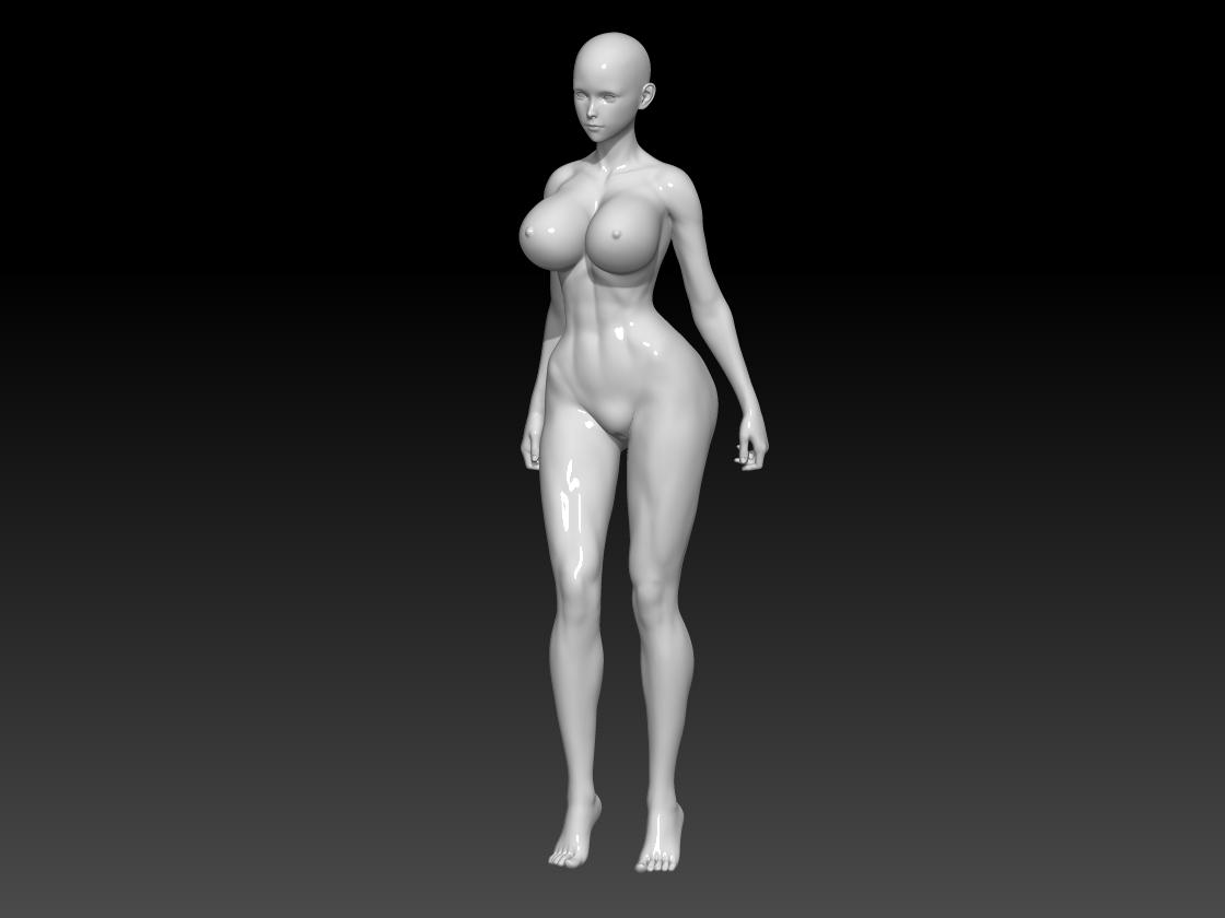 sexy woman modeling 3d model
