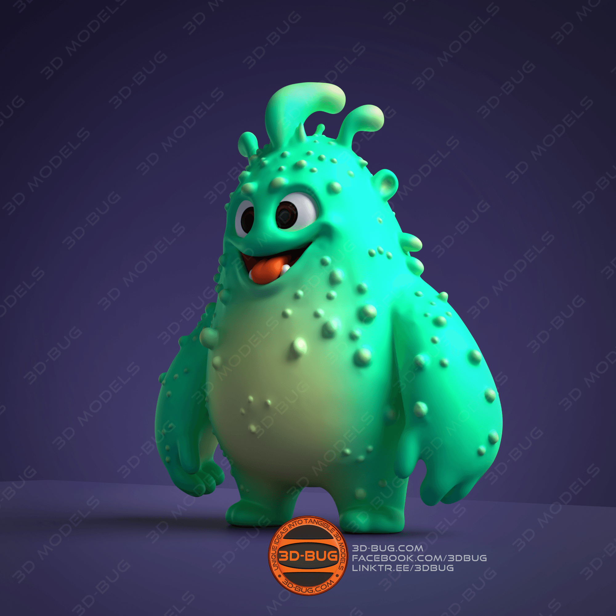 Blobby Monster 3d model