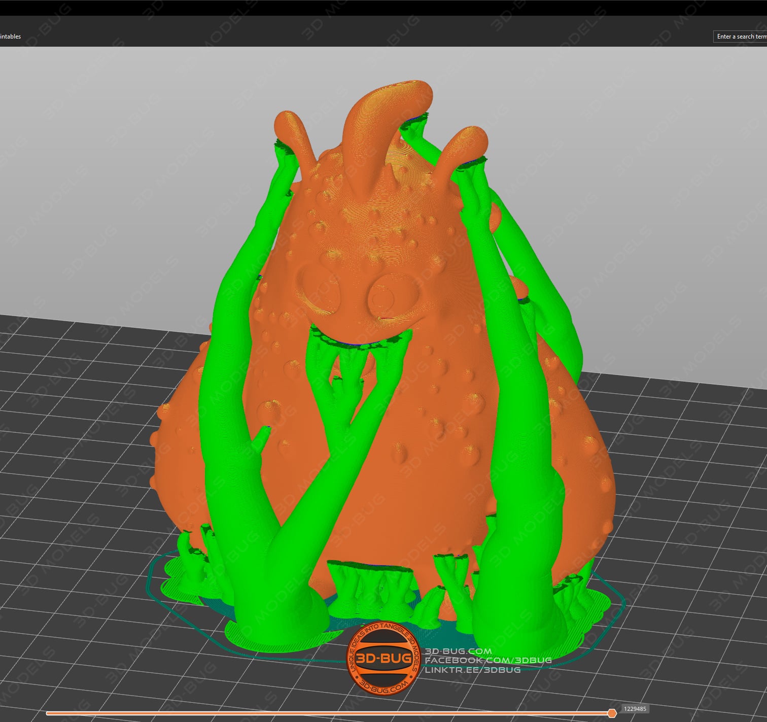 Blobby Monster 3d model