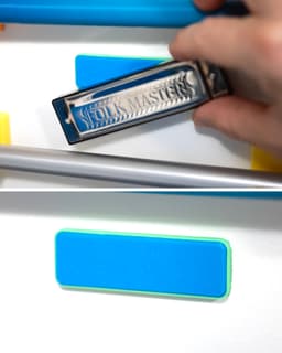 EZPZ Mini Magnet Strip // 20x65mm Rectangle 3d model