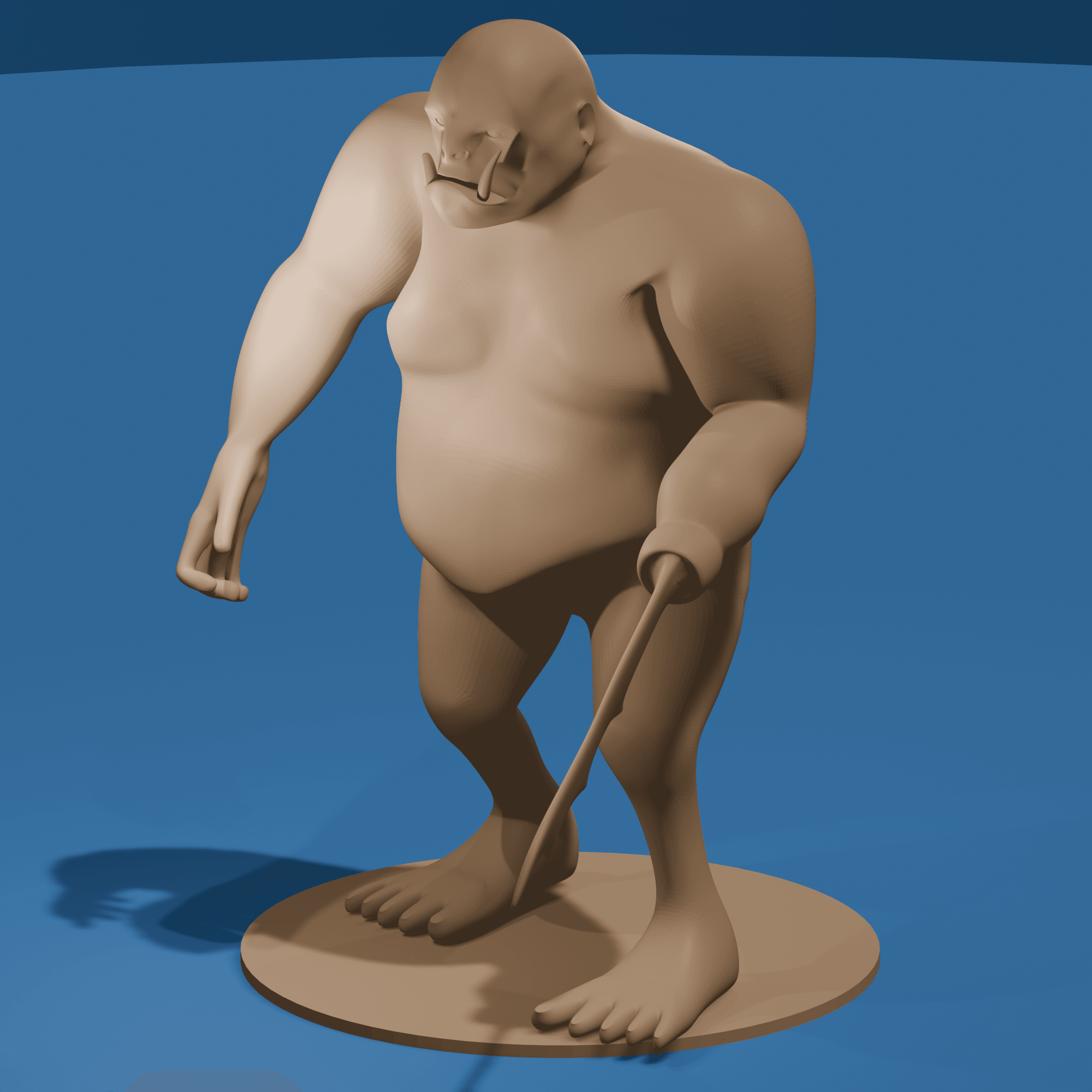 Sword armed Orc 3d model