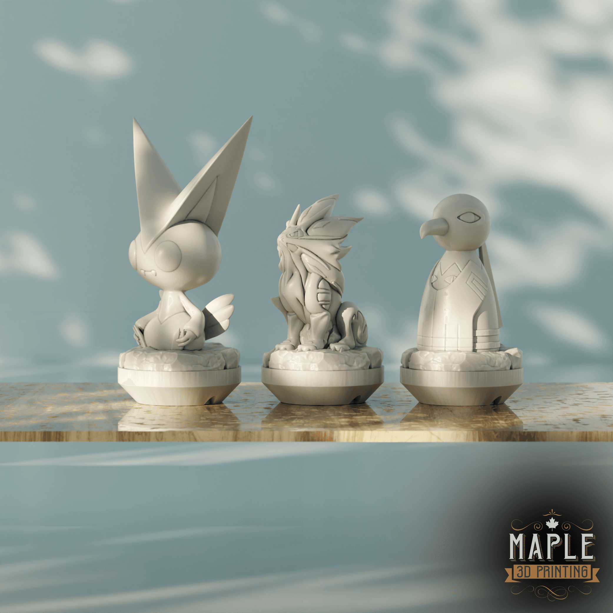 Chess Set - Pokemon - Customizable 3d model
