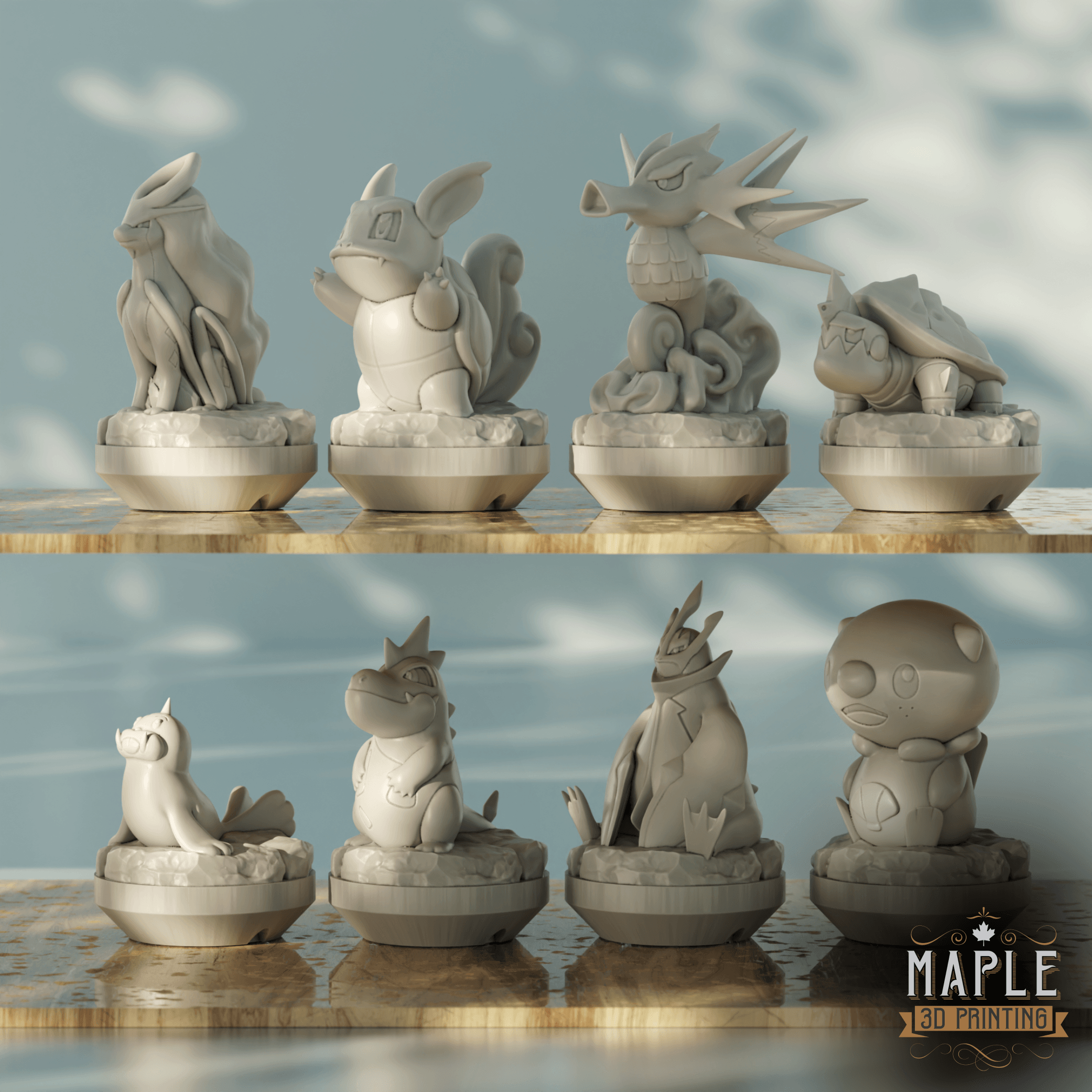 Chess Set - Pokemon - Customizable 3d model