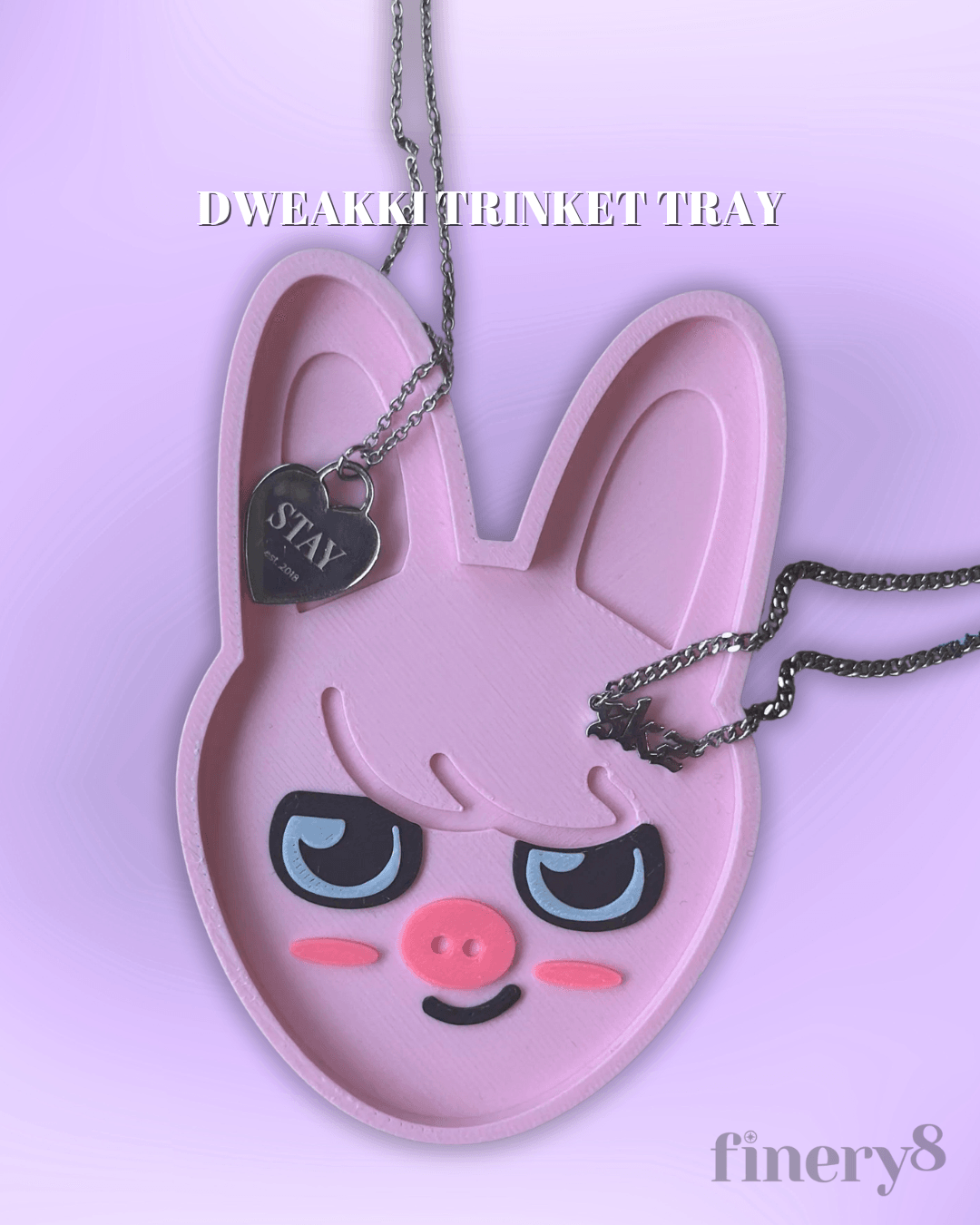 Dwaekki Trinket Tray SKZOO Cute Desk Organiser 3d model