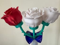rosa flowers. 3d model