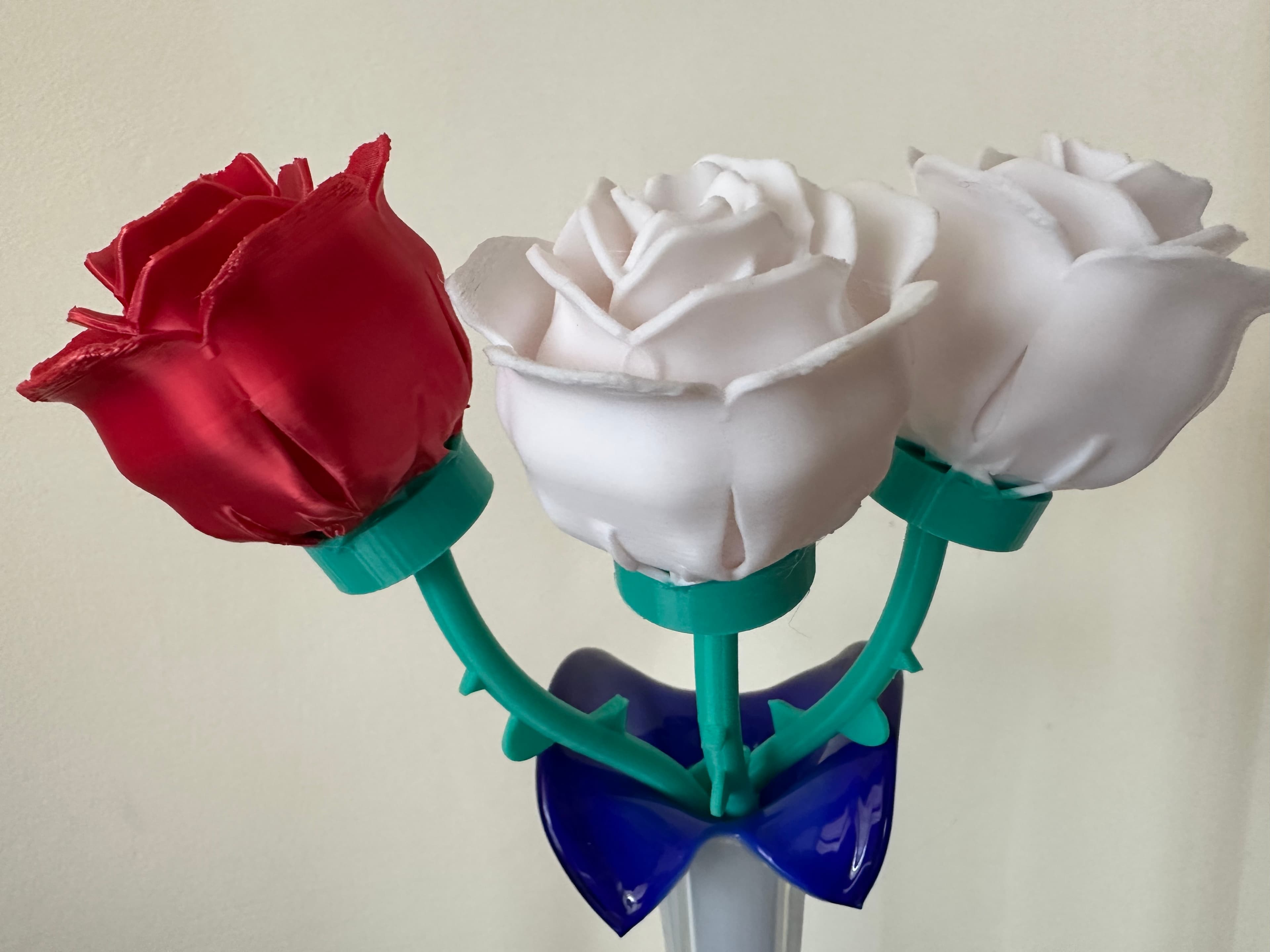 rosa flowers. 3d model