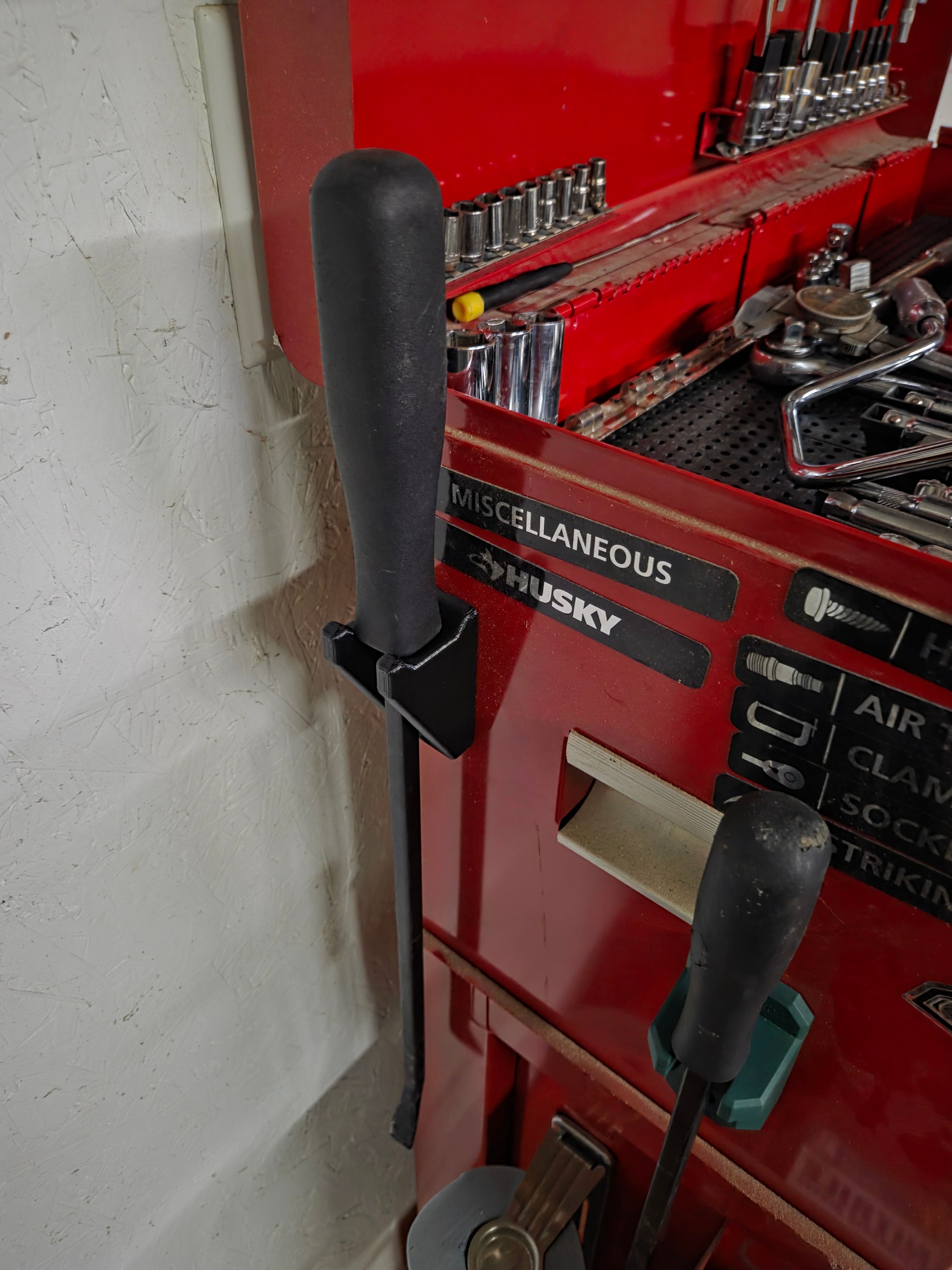 Magnetic Prybar Holder 3d model