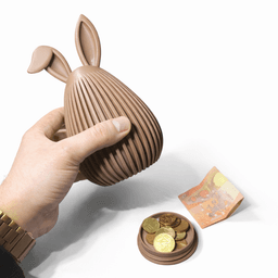 JAPANDI BUNNY PIGGY BANK / MONEY BANK / CUTE EASTER GIFT / EASTER DECOR / MODERN EASTER DECOR 3d model