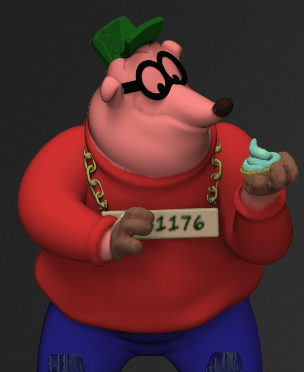 Beagle Boy - Yummy Cupcake 3d model