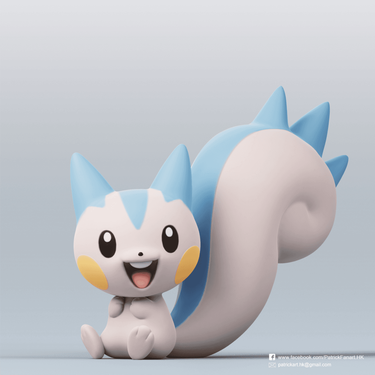 Pachirisu(Pokémon) 3d model