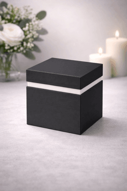 OBSIDIAN CUBE – Designer Urn | Modern Memorial Urn with Bayonet Closure | 3D Print STL 3d model