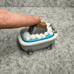 Toaster Bath Clicker 3d model