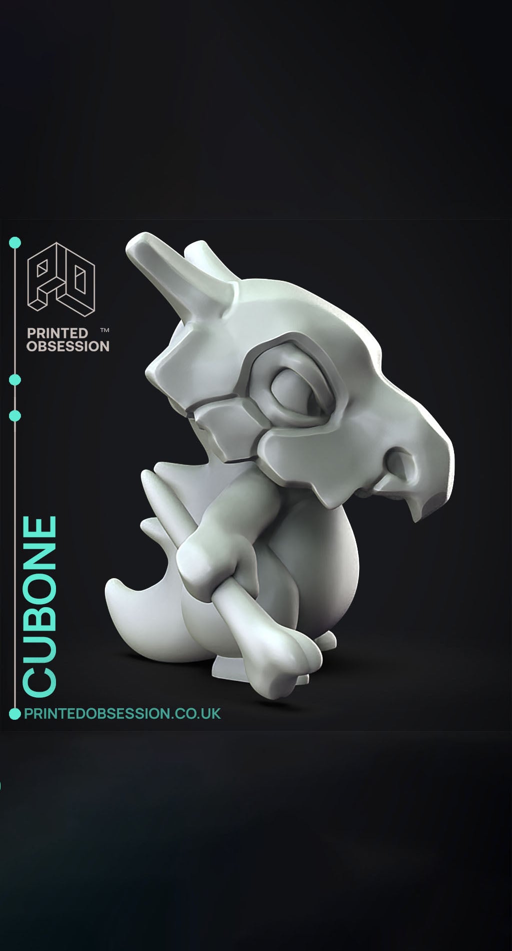 Cubone - Pokemon - Fan Art 3d model