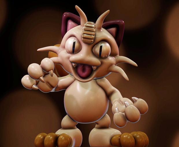 Meowth from Pokemon 3d model