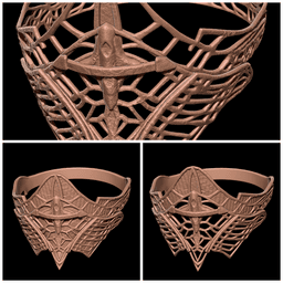 ULTIMATE DUCHESS MASK 3 PACK COSPLAY LIFE SIZE – ELDEN RING NIGHTREIGN FAN ART STL 3d model