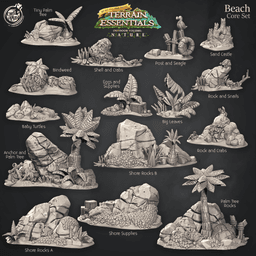 Beach Set (Pre-Supported) 3d model