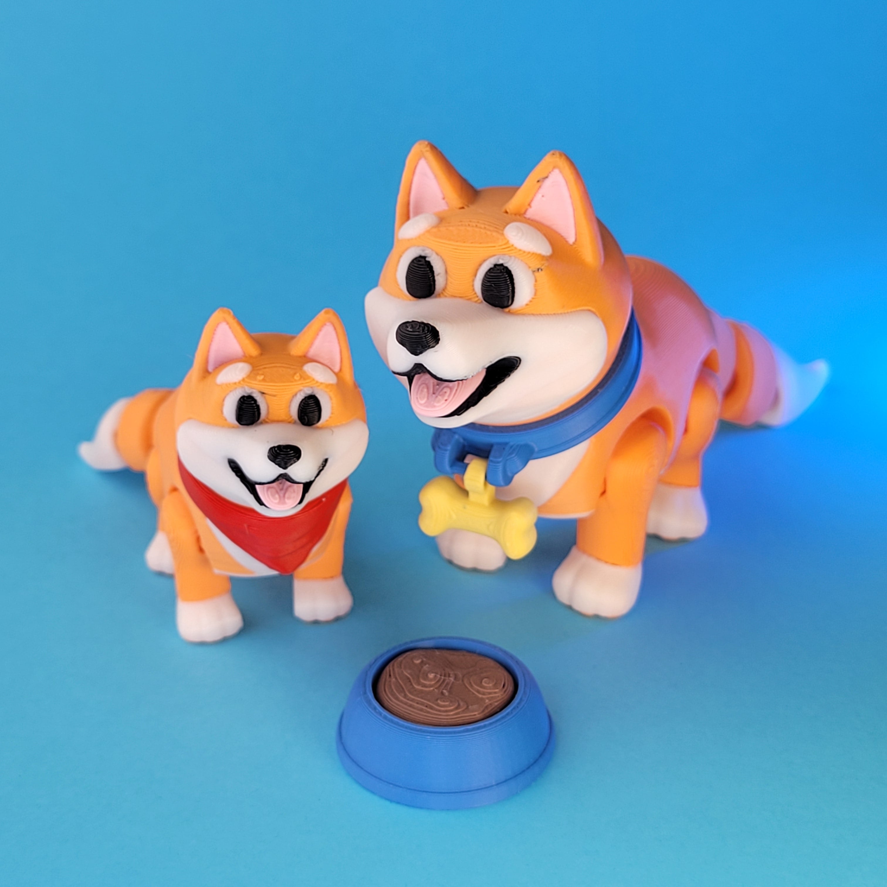 Shibby - Felxi Shiba Inu with accessories 3d model