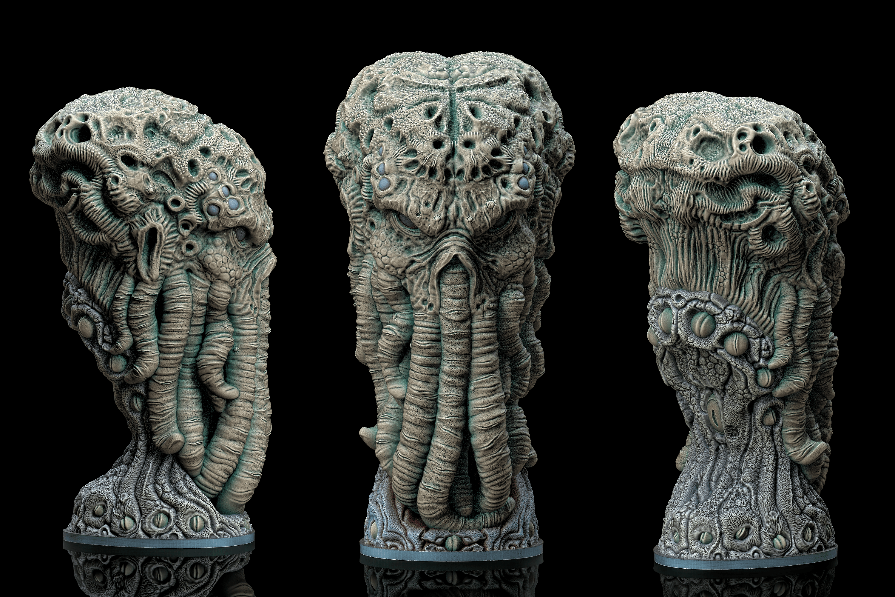 Cthulhu Head (Pre-Supported) 3d model