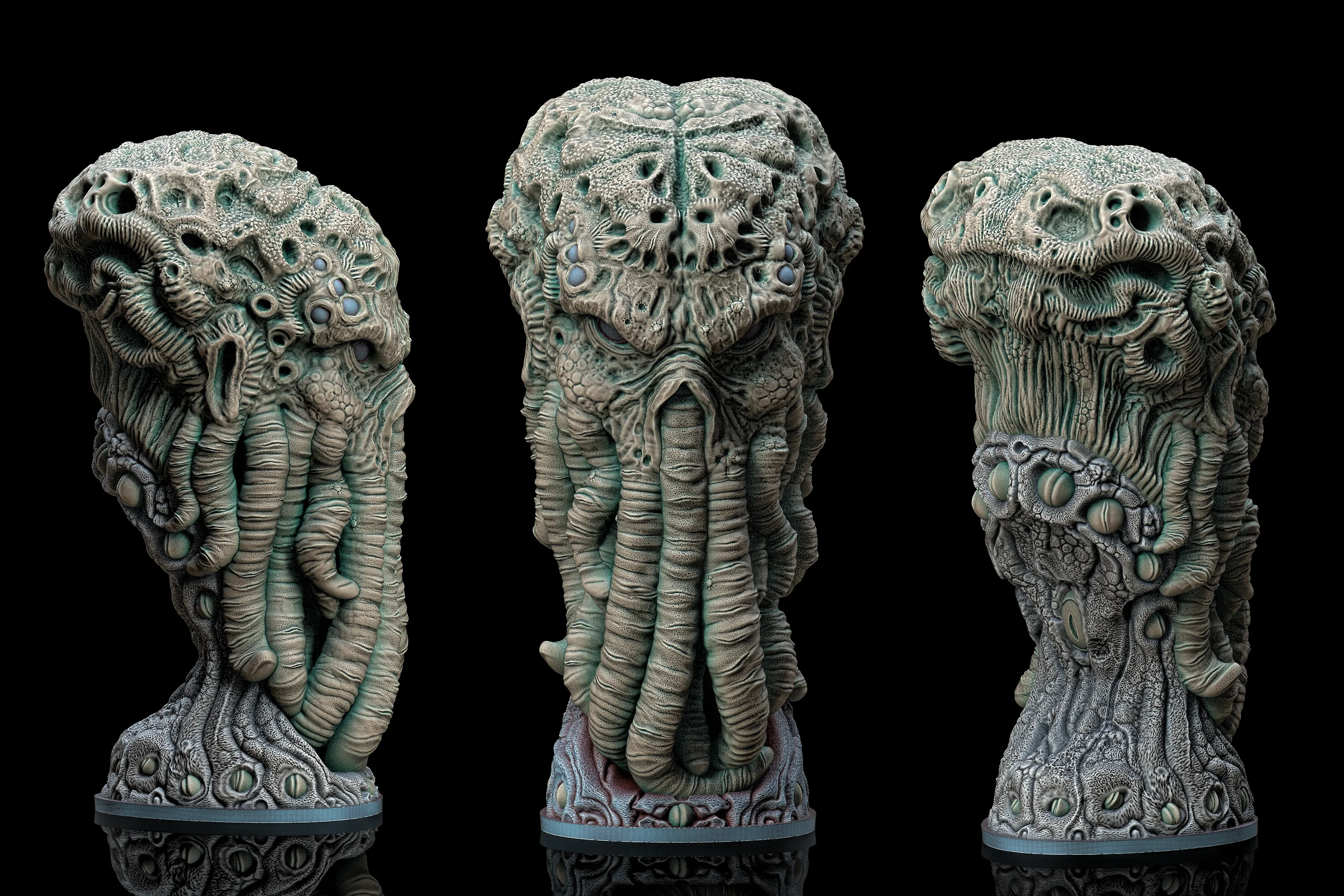 Cthulhu Head (Pre-Supported) 3d model