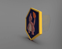 Charmeleon Pokemon PokeCoin 3mf 3d model