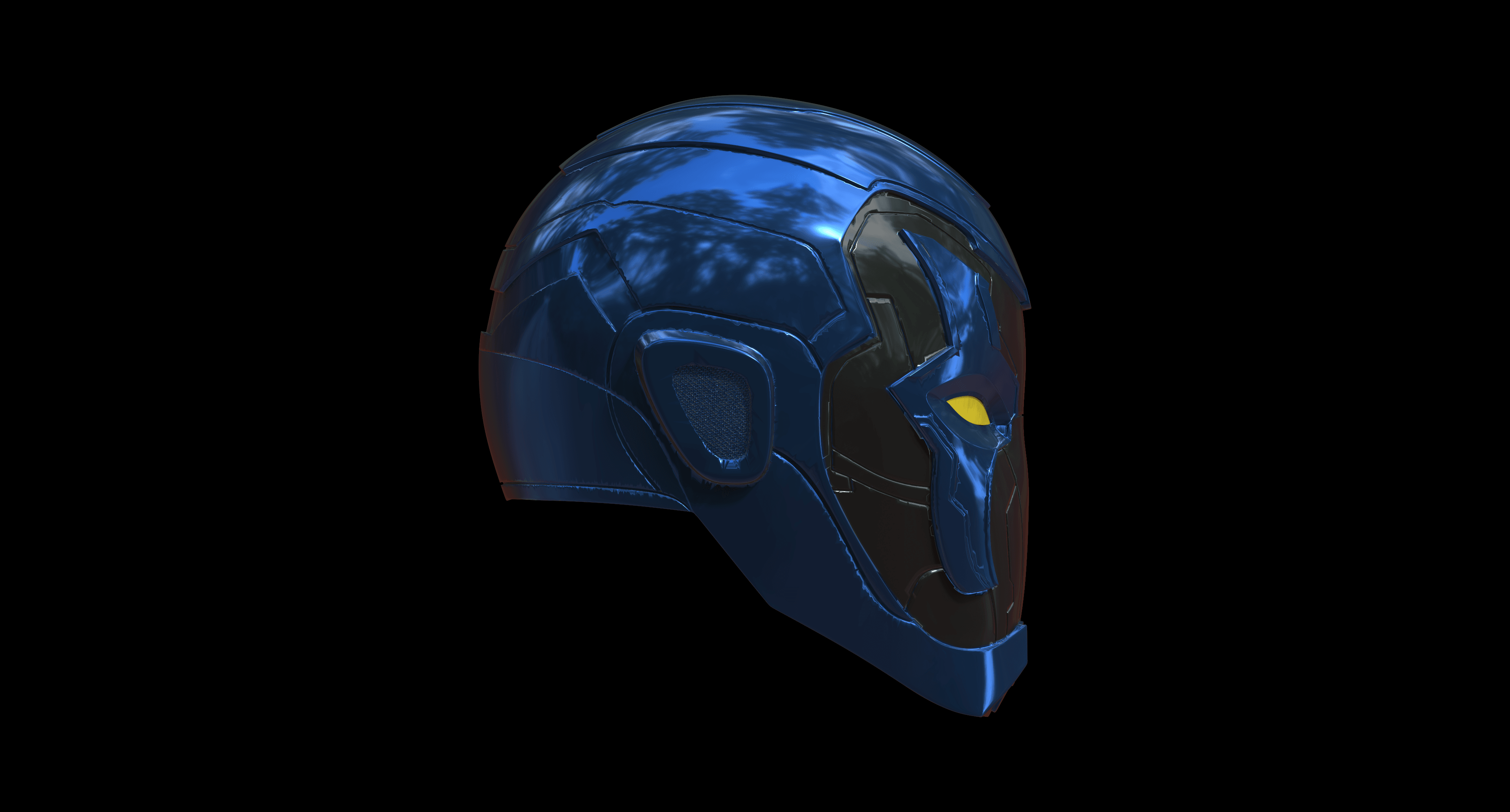 Blue Beetle Helmet 3d model