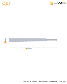144WS-019C Razor Edge. 3D Printed Swords for 1/144 Scale HG Model Kits. 3d model