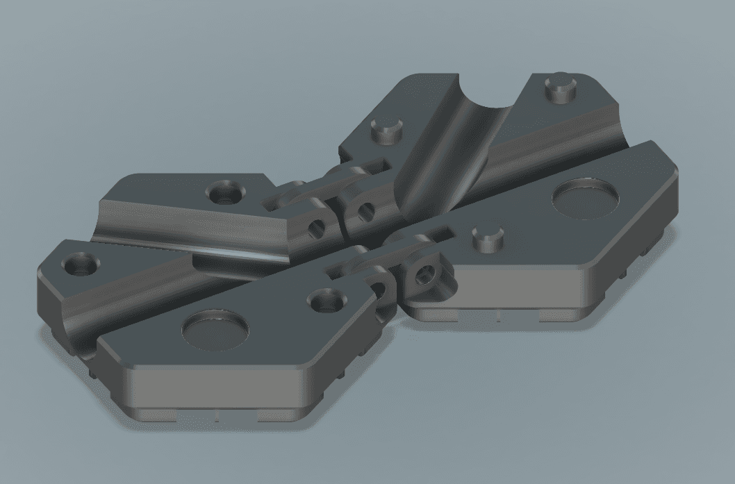 Double Tile W/ M3 Screws, 10mm Magnet 3d model