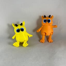 Flexi Monster 1 STL File – Monster Fidget - Keychain Option - Commercial License – Moveable Arms/Leg 3d model