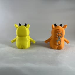 Flexi Monster 1 STL File – Monster Fidget - Keychain Option - Commercial License – Moveable Arms/Leg 3d model