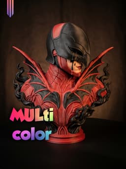 Demon Queen Bust 3MF | Fantasy Multi-Color | DarkArmor 3d model
