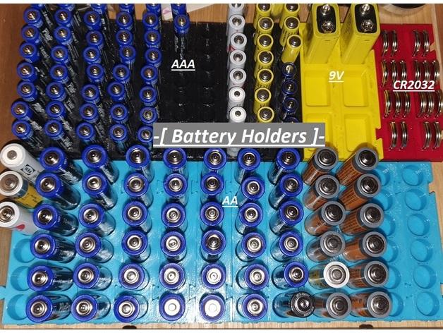 Improved Modular Battery Holders V4 3d model