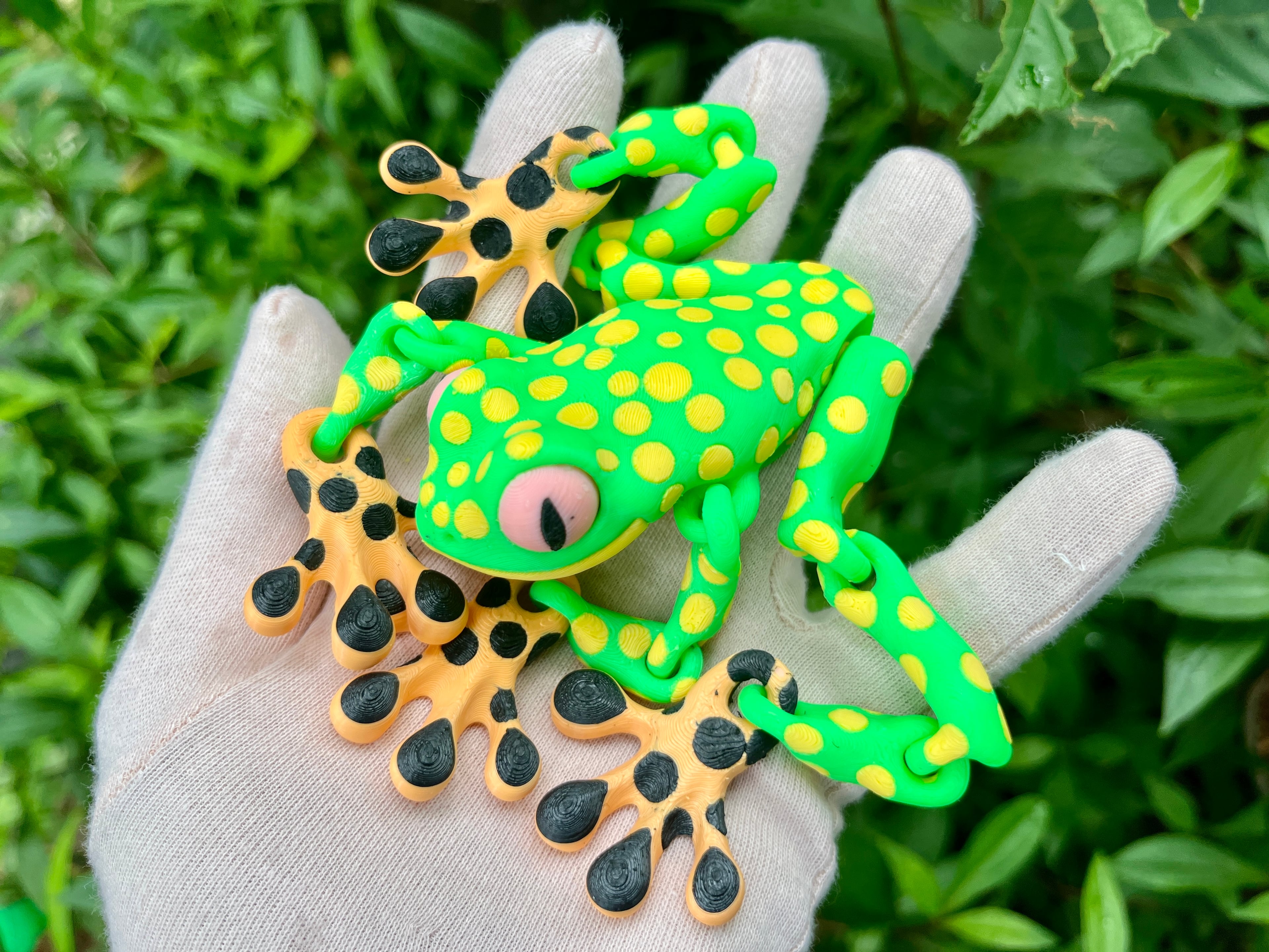 ARTICULATED FROG PACK (5 FROGS) 3d model