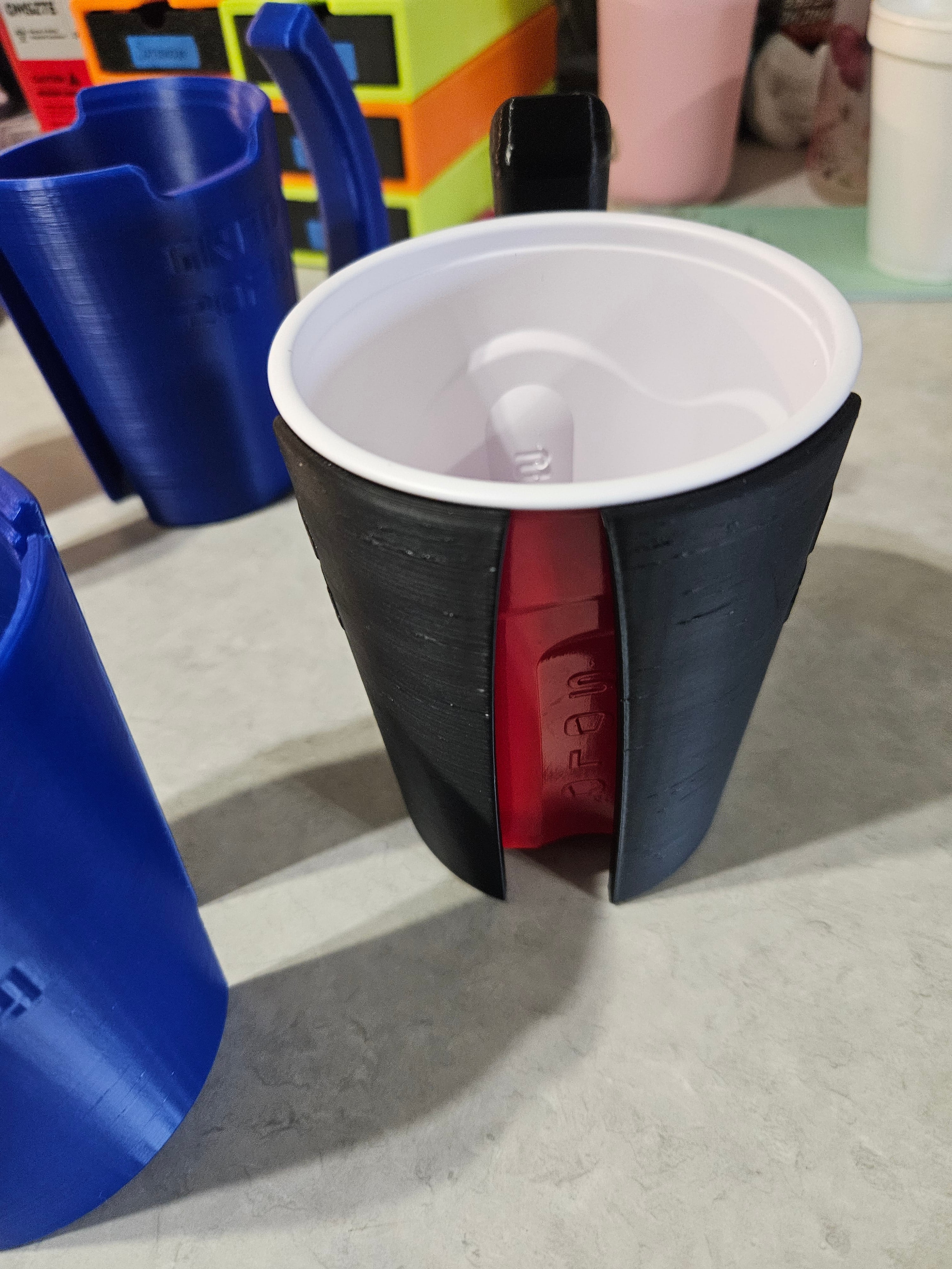 Red Solo Party Cup Handle For Graduation 2024 3d model