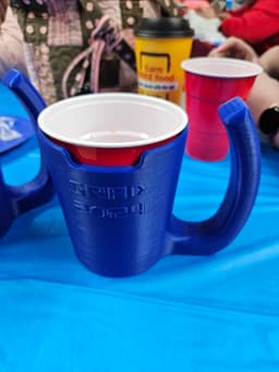 Red Solo Party Cup Handle For Graduation 2024 3d model