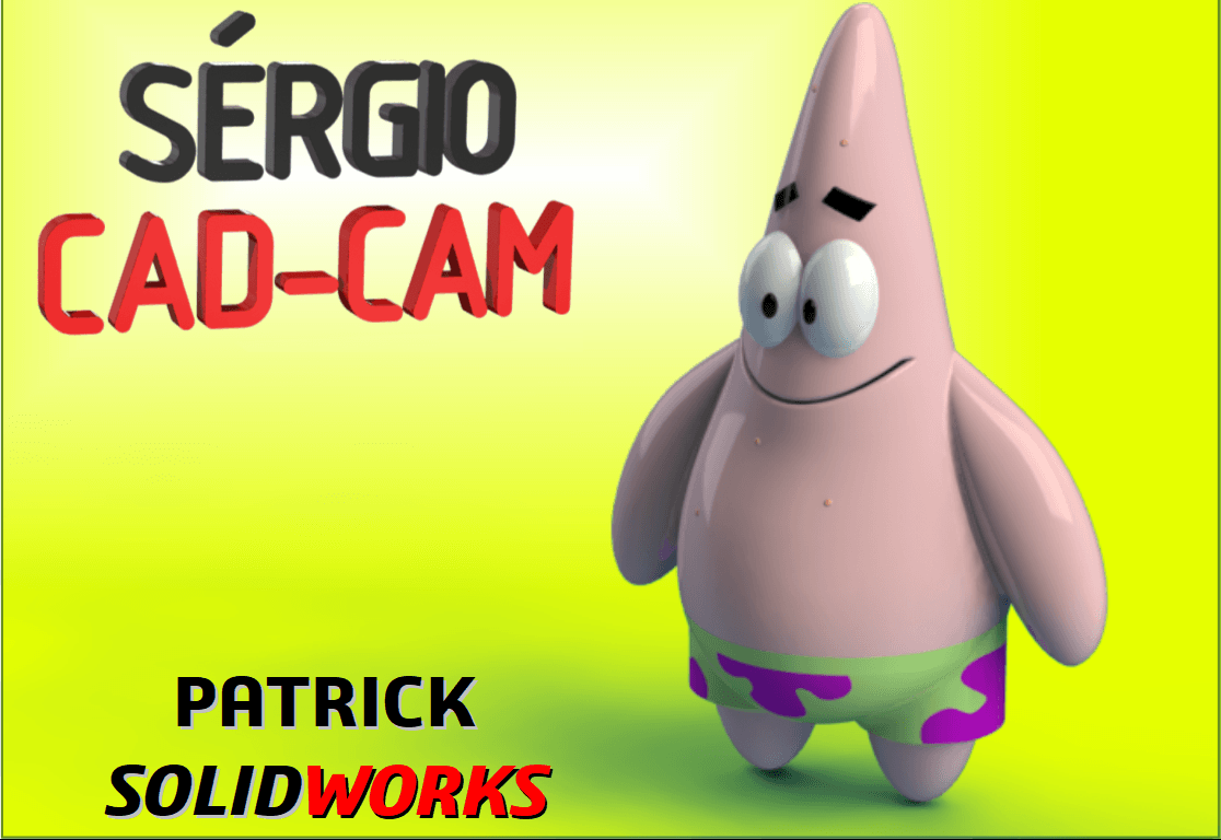 Patrick SpongeBob Sérgio CAD CAM 3d model
