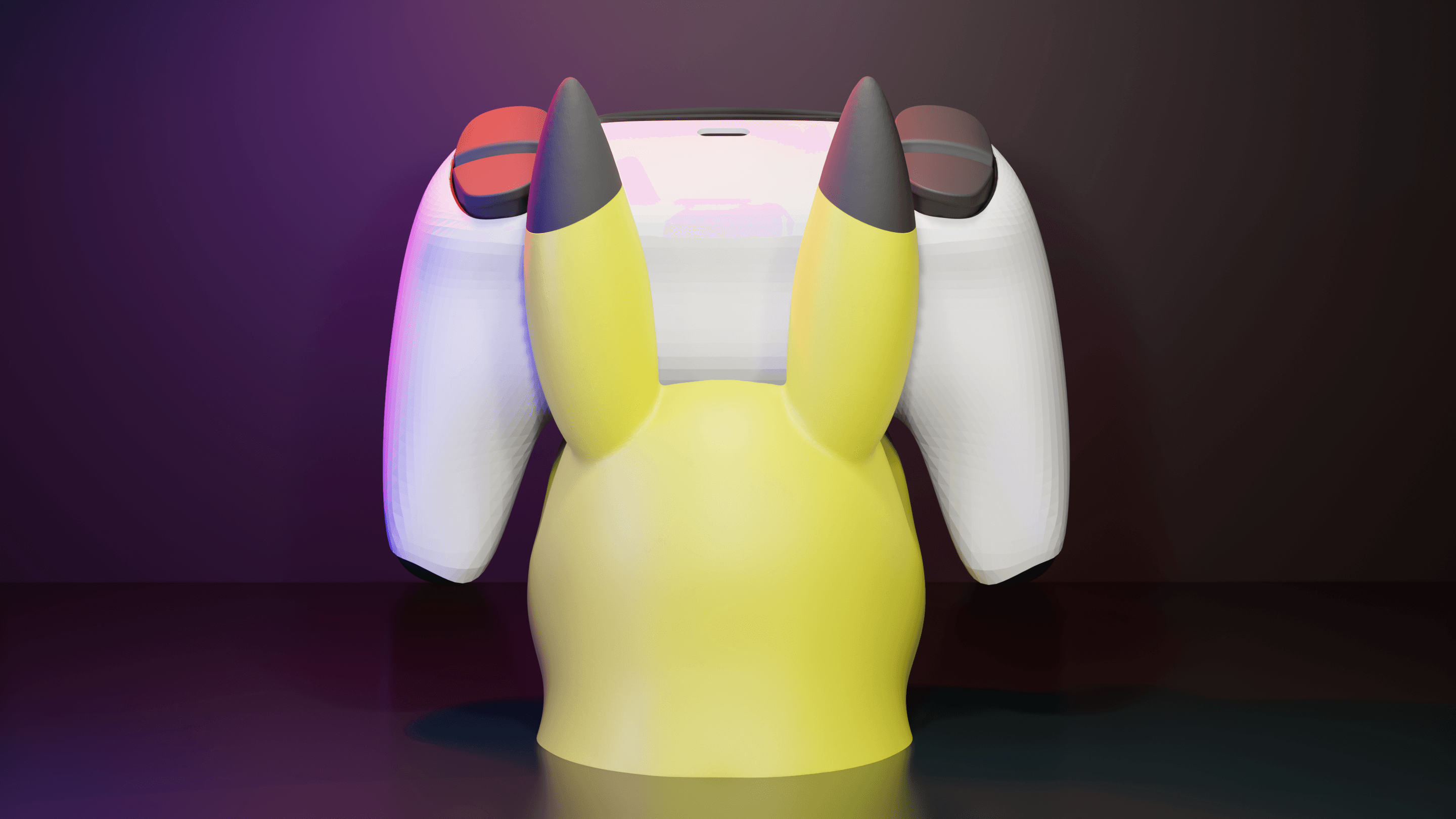 Pikachu Controller Holder 3d model