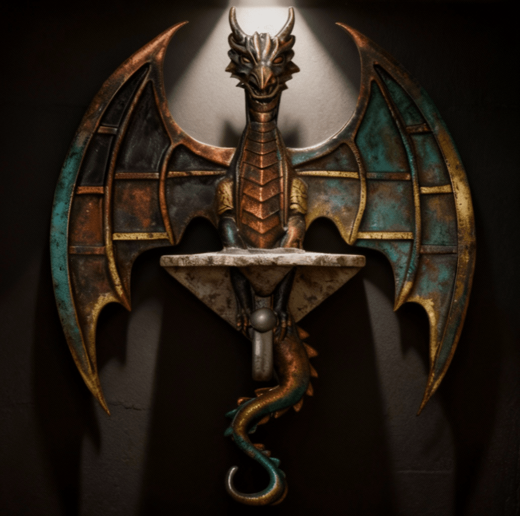 Dragon Wall Key Holder 3d model