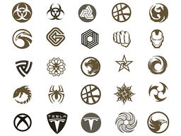 Lots of little logos 3d model