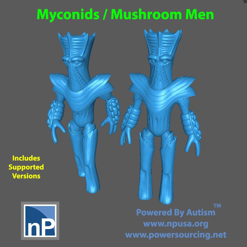 Fungus - Mushroom Men 02 3d model