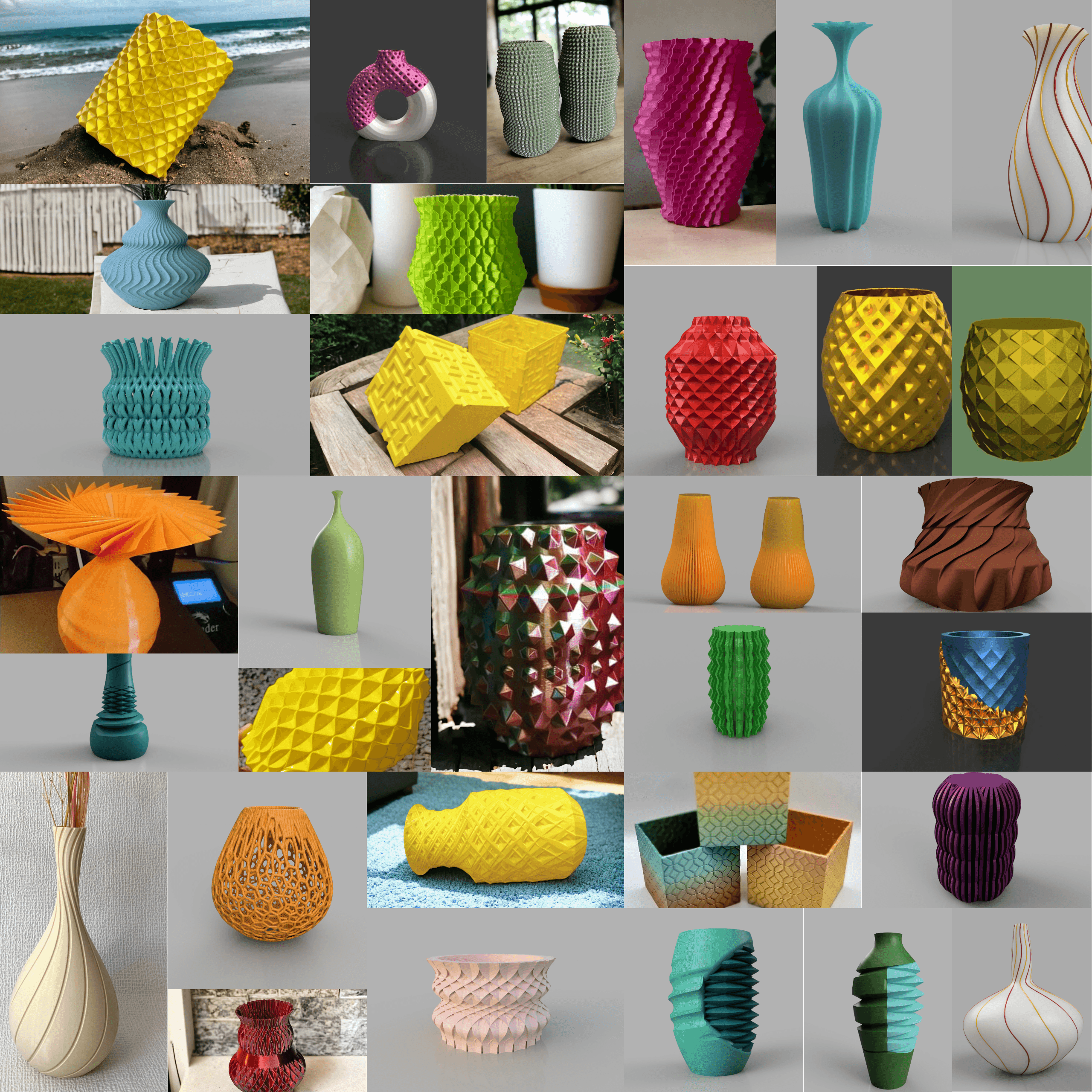 Mega 100 Vase Pack 3d model