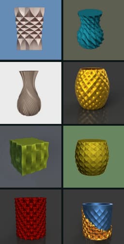 Mega 100 Vase Pack 3d model