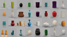Mega 100 Vase Pack 3d model