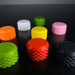 Knurled Fidget Bolt Keychain 3d model