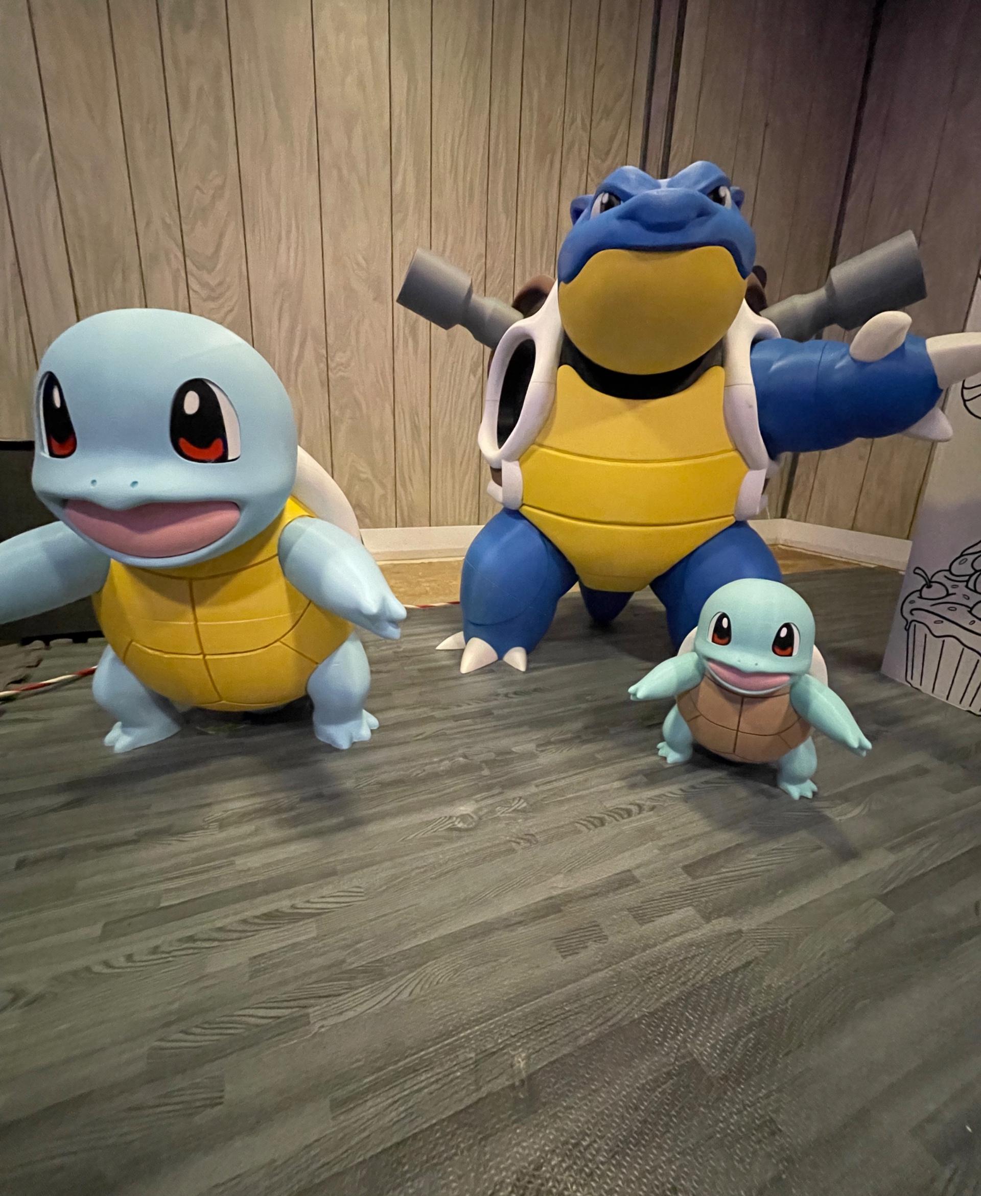 Squirtle - Multicolor - Half size Blastoise squirtle and full size squirtle - 3d model